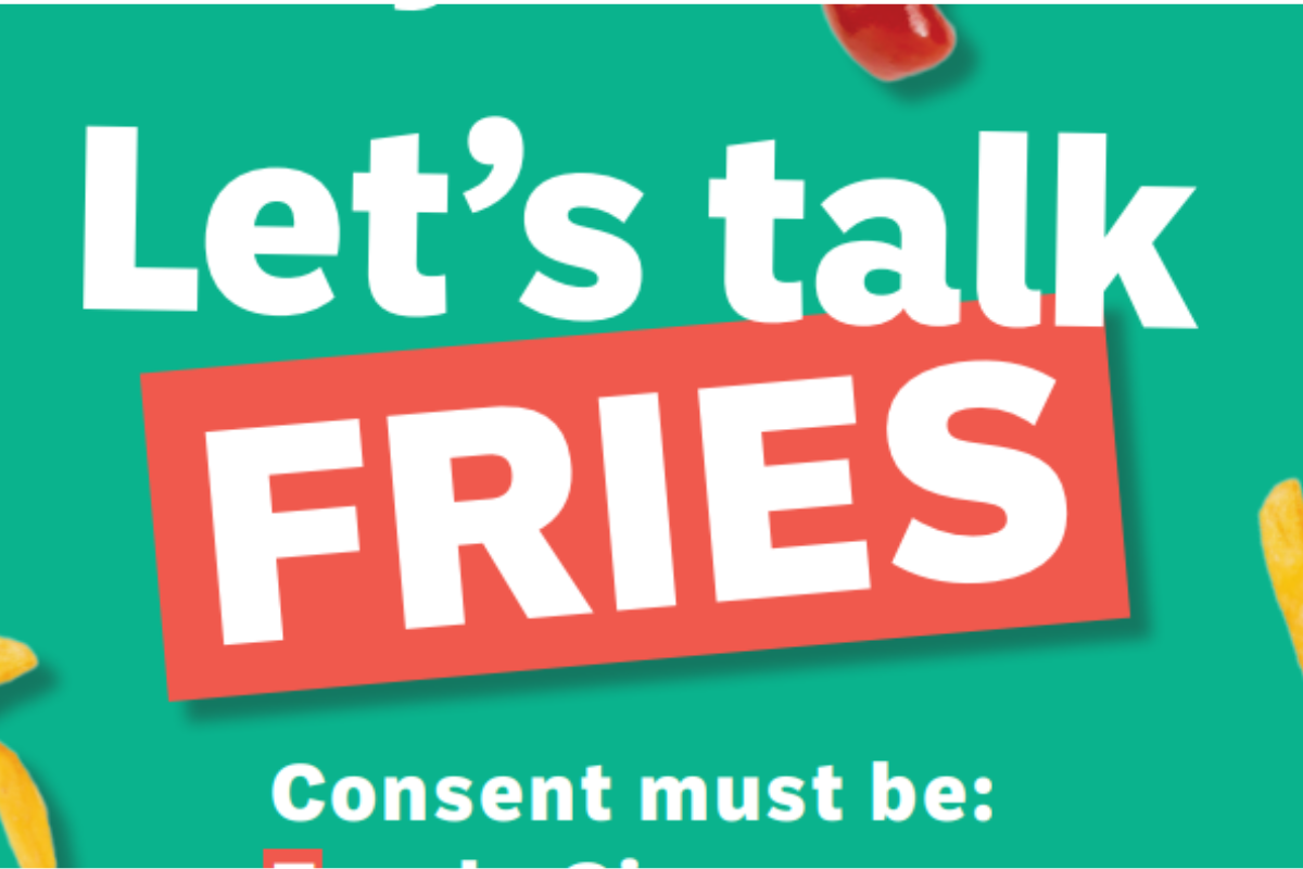 Let’s Talk FRIES (Consent) Poster